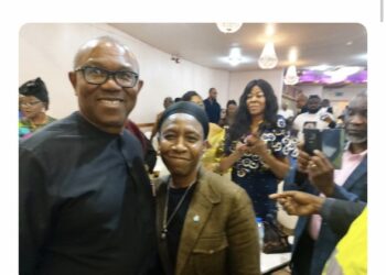 Nigerian Singer ‘Weird MC’ Pictured With Peter Obi In Manchester (Photo)