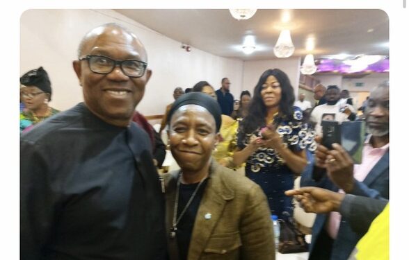 Nigerian Singer ‘Weird MC’ Pictured With Peter Obi In Manchester (Photo)