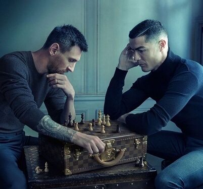 Fans React Massively To Iconic Photo Of Lionel Messi and Cristiano Ronaldo (See Screenshots)