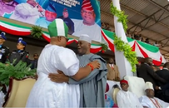 Osun: Watch The Exciting Moments, Arrival Of VIPs As Ademola Adeleke, Deputy Take Oath of Office (See Videos)