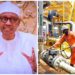 Buhari Supervises First Oil Drilling In Northern Nigeria