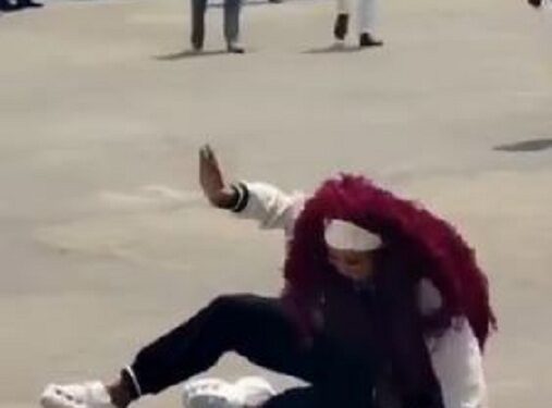 Lady Overjoyed As She Boards Aeroplane For The First Time (Video)