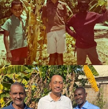 Three Friends Recreate Childhood Photo Almost 40 Years Later