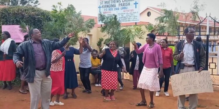 Church Members Stage Protest Over Missing Money
