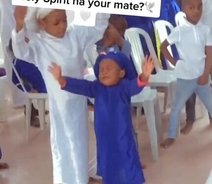 Little Girl “Under The Influence Of The Holy Spirit” Goes Viral (Video)