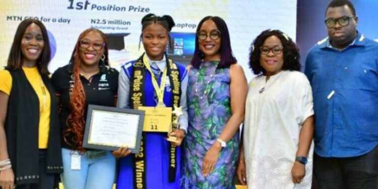 14-Year-Old Nigerian Girl Wins MTN Spelling Bee, Gets N2.5m, Laptop, Smartphone And More