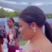 Watch The Emotional Moment Bridesmaid Broke Down In Tears As She Watched Bride Walk Down The Aisle (Video)
