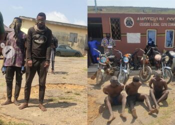Amotekun Parades Five Suspected Armed Robbers In Osun (Photos)