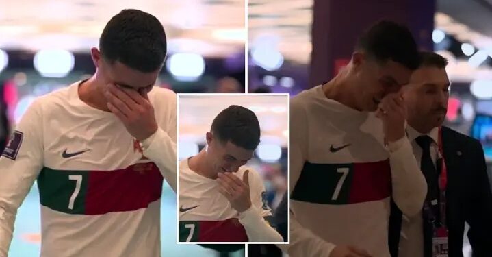 Cristiano Ronaldo Cries As Morocco Dump Portugal Out Of World Cup (Video)