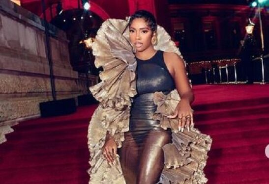 Tiwa Savage Stuns In See-through Dress At British Fashion Awards (Photos)