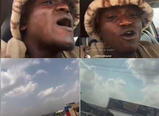 “My Fans Say I Should Take One Way” – Portable Drives Against Traffic And Streams It Live On Instagram (Video)