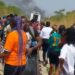 Passengers Left Stranded After Train Caught Fire While Travelling From Ujevwu In Warri To Itakpe (Video)