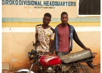 2 Men Arrested While Fighting Over Stolen Bike In Ogun