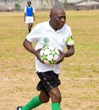 Obasanjo Stuns Crowd, Captains Football Team At BBHS Anniversary Match In Abeokuta (Photos and Video)