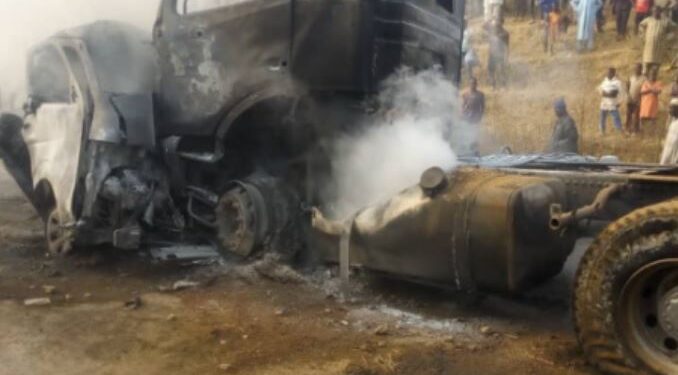 18 People Burnt To Ashes In Bauchi Fatal Crash (Photos)
