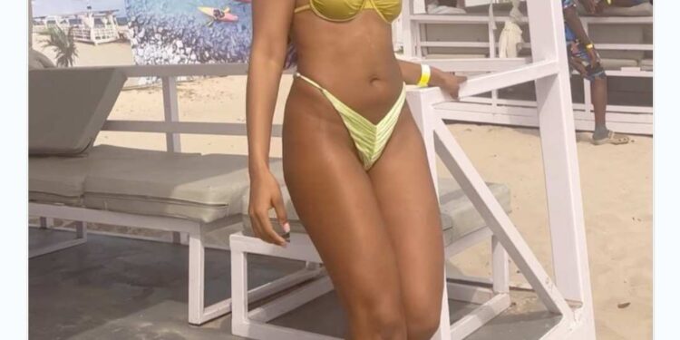 “Shyness Always Stopped Me” – Media Personality, Maria Okan Says As She Wears Bikini For The First Time In Public (Video)