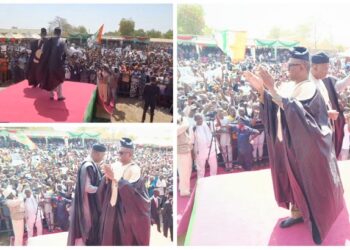 “We Are Going To Shame Them” – See Massive Turnout At Peter Obi’s Campaign Rally In Atiku’s State (Videos)