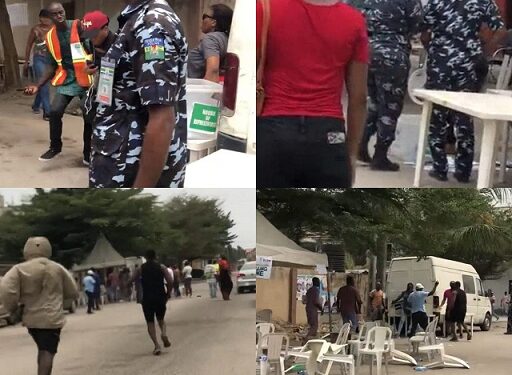 “What Exactly Did You Want Two Unarmed Police Officers To Do”? – Lagos Police Spokesperson, Hundeyin, Responds After Police Officers Were Blasted For Looking While Thugs Attacked Polling Unit