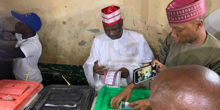 NNPC Presidential Candidate, Kwankwaso Casts Vote, Says “I’m Confident Of Winning Election”