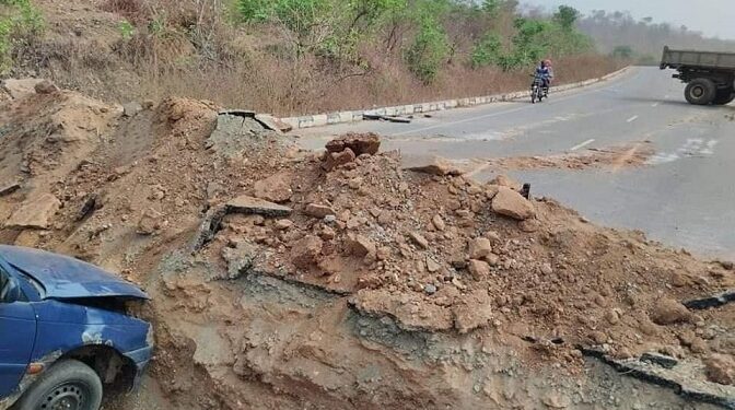 Natasha Akpoti Cries Out As Yahaya Bello Destroys Roads Hours To Election, Says Its Strategy To Protect Kogites From Terrorists (Photos & Video)