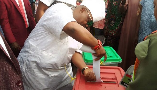 Gov Adeleke Votes, Commends INEC On BVAS (Video)