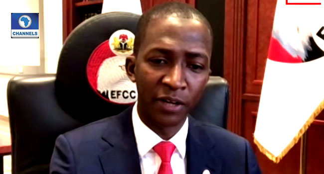 “We Arrested Somebody With N30 million of The New Naira Note Just Yesterday” – EFCC Chairman Abdul-Rasheed Bawa Reveals (Video)