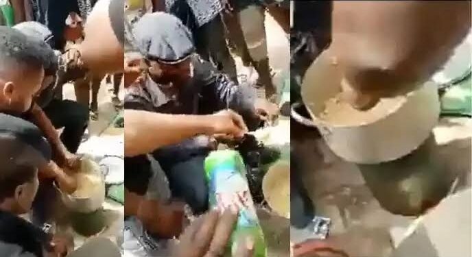 Naira Swap: Customers Cook And Eat Noodles At GTBank (Video & Photo)
