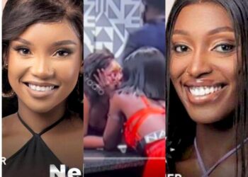 BBTitans: Two Female Housemates, Nana And Nelisa Caught K#ssing