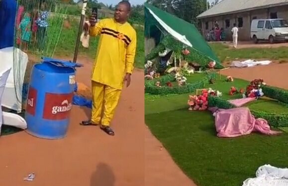 Wedding Reception Scatters As Bride Discovers Her Groom Is Married With 7 kids (video)