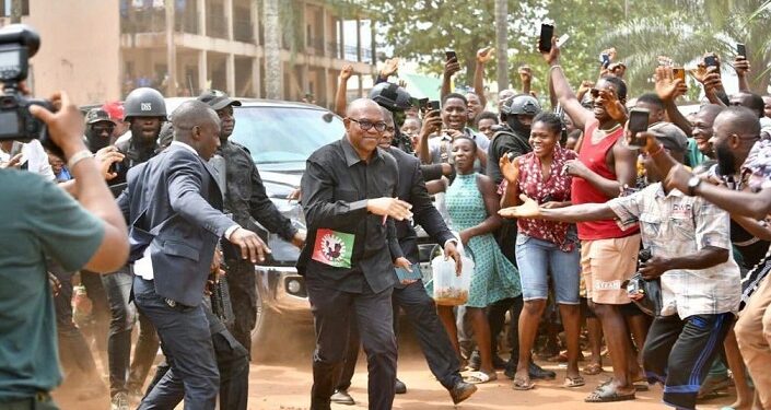 Crowd Erupts In Ovation As Peter Obi Arrives Governor Soludo’s One Year Anniversary Event (Video)