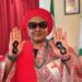How Aisha Buhari Celebrated Tinubu’s Victory At 2023 Elections (Video)