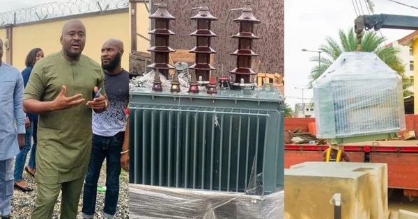 Few Days To Election, Desmond Elliot Donates New Transformers To His Constituents, Nigerians React (Photo & Comments)