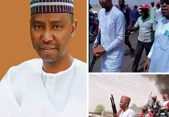 Kano Police Detain Member-elect, Aliyu Madaki, For Brandishing Gun During Rally (Photos)