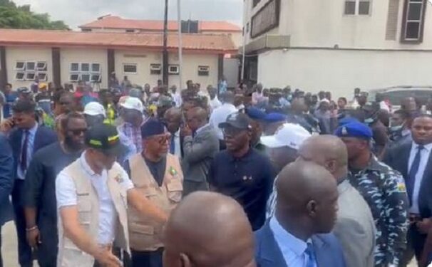 Governor Sanwo-Olu Visits Lagos Bus/Train Crash Victims (Video)