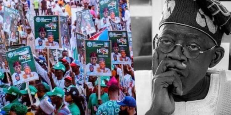 2023 Election: Tinubu Supporters Storm Abuja, Protest Over Refusal of Other Candidates to Congratulate Him
