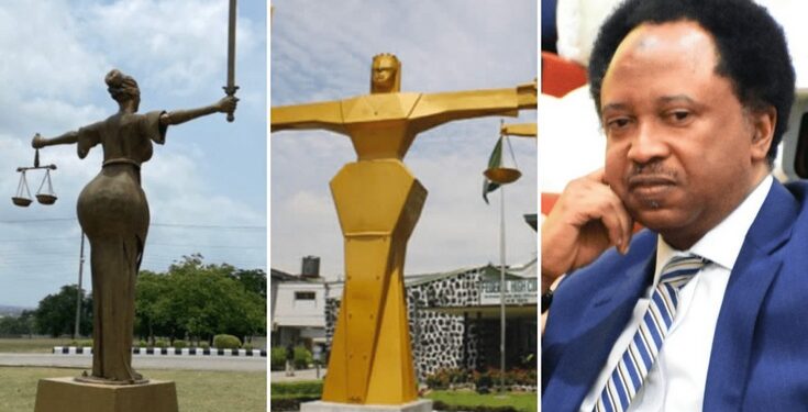 ‘New’ Nigeria’s Symbol Of Justice Draws Reactions On Social Media As The Statue Carved With Massive Back Side (Photos)