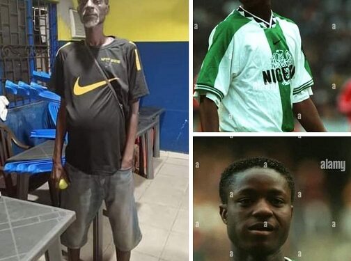 Ex-Super Eagles Star, Emmanuel Ebiede Down With Hepatitis And Swollen Stomach (Photos)