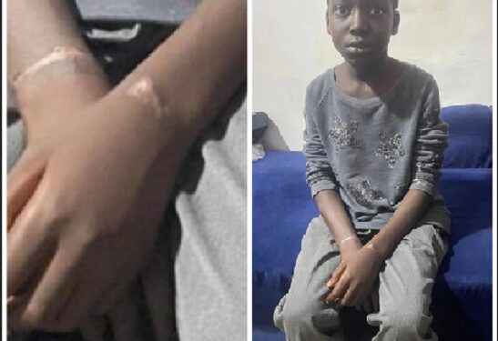 “He Was Tied Up For A Long Time” – Nigerians React, Point Out Old Wounds On The Wrists Of Missing 7-year-old Boy Found In Lagos (Photos)