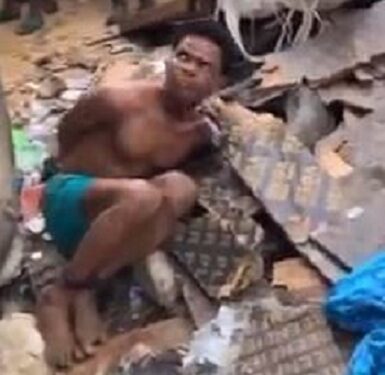 Traders Call For Help After A Young Man ‘Ran Mad’ At Tejuosho Market In Lagos (Video)