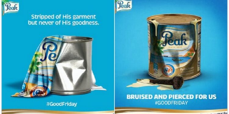 CAN Demands Public Apology Over Offensive Easter Advert By Peak Milk Company