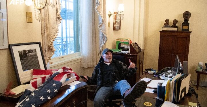 Man Who Put His Feet On Desk In Pelosi’s Office Sentenced To 4.5 Years In Prison (Photos)