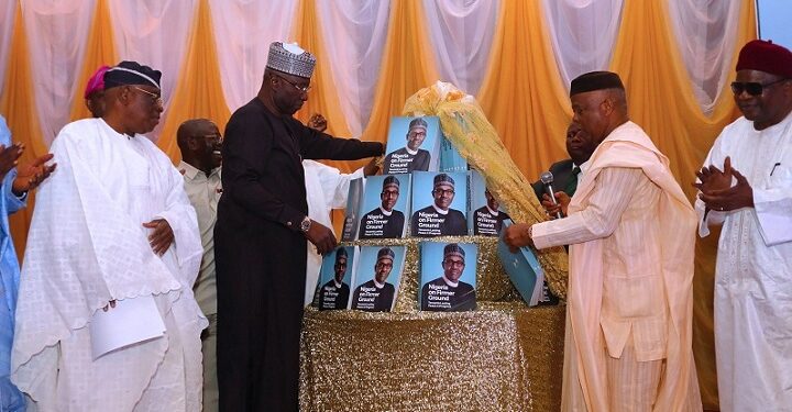 Money Rains At Book Launch For Buhari, As Rabiu, Dangote, Tinubu, Others Make Fat Donations