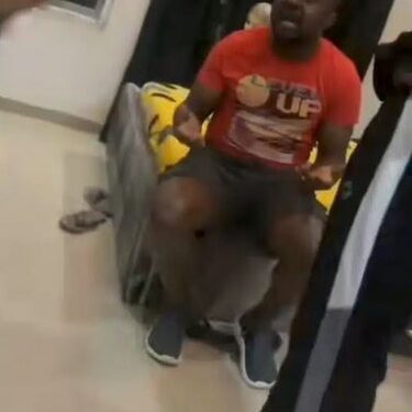 Drama As Lady Catches Married Man Who Sneaked Into Her Home At Night To See Her Maid (Video)