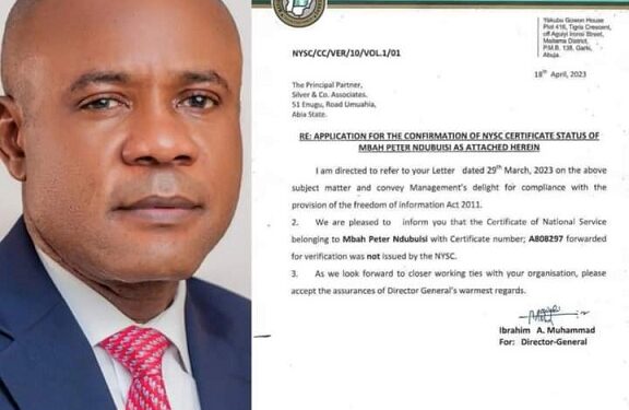 Enugu Gov-elect, Peter Mbah’s Certificate Is Fake – NYSC DG Reveals