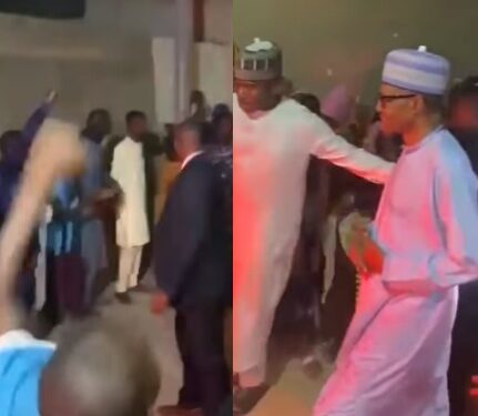 Residents Of Daura In Katsina State Troop Out To Hail Former President Buhari As He Steps Out (Video)