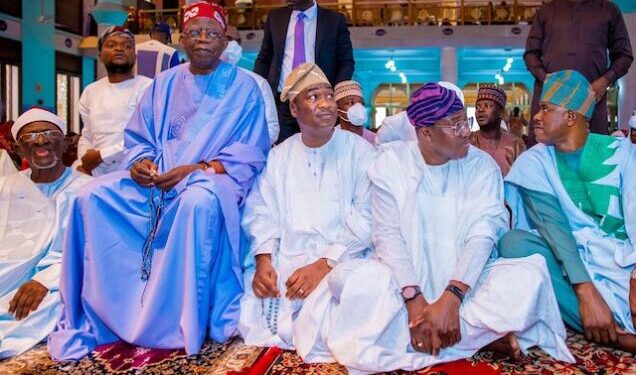 Huge Crowd As President Tinubu Attends Jumaat Service In Lagos (Video)