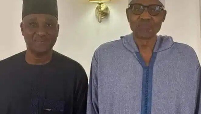 House Of Reps Speaker, Abbas Visits Buhari In London (Photos)