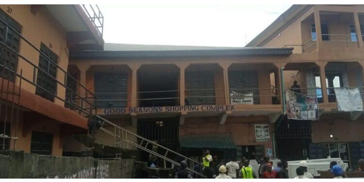 Igbo Traders React As Lagos Govt Begins Demolition Of Alaba Market Buildings (Video)