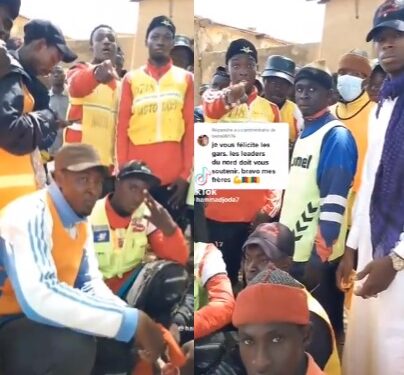 Okada Riders In Cameroon Protest Fuel Subsidy Removal In Nigeria, Blame Tinubu (Video)
