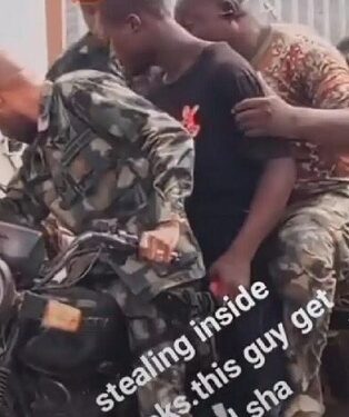 Thief Caught Red-handed Stealing In Military Barracks (Video)